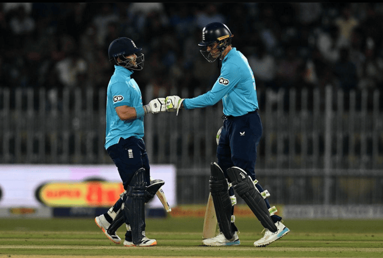 England batting against Pakistan